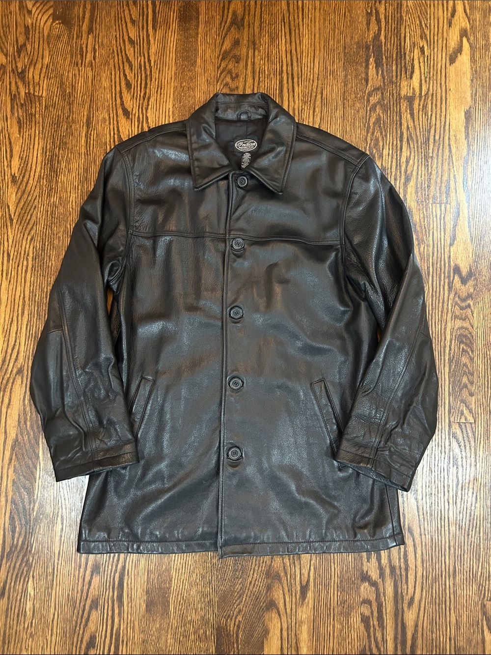 Vintage 90s Indian Motorcycles Leather Jacket